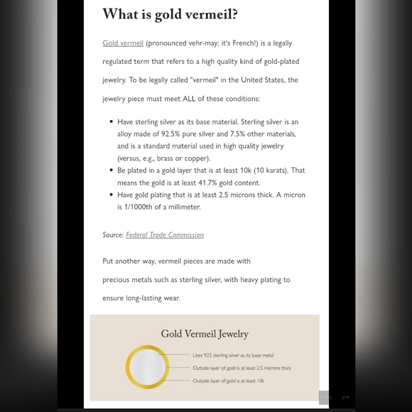 Micro Diamond dome ring, vermeil, Size 7 - Picture 7 of 7